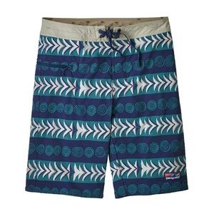 NEW Patagonia Mens Stretch Wavefarer Swim Board-shorts 21” Tree Rings Stone Blue